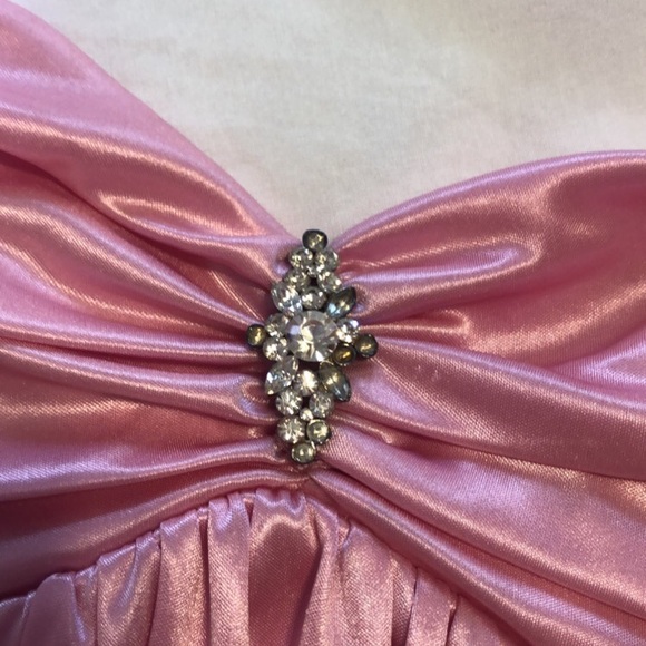 Jodi Kristopher Pink Satin party dress - Picture 5 of 6